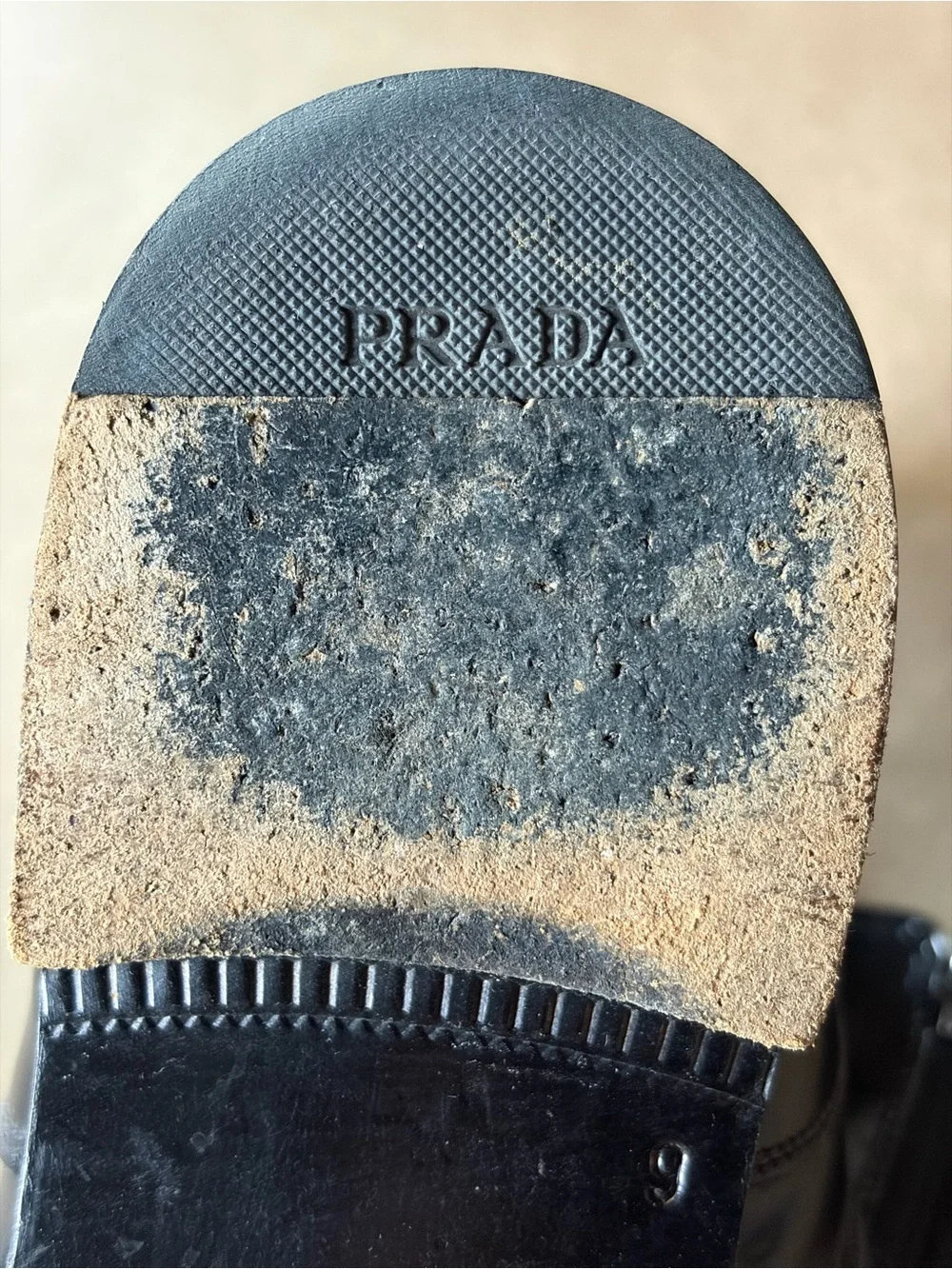PRADA MILANO Black Leather Buckle Ankle Boots Men’s UK 6 US 7 Italy